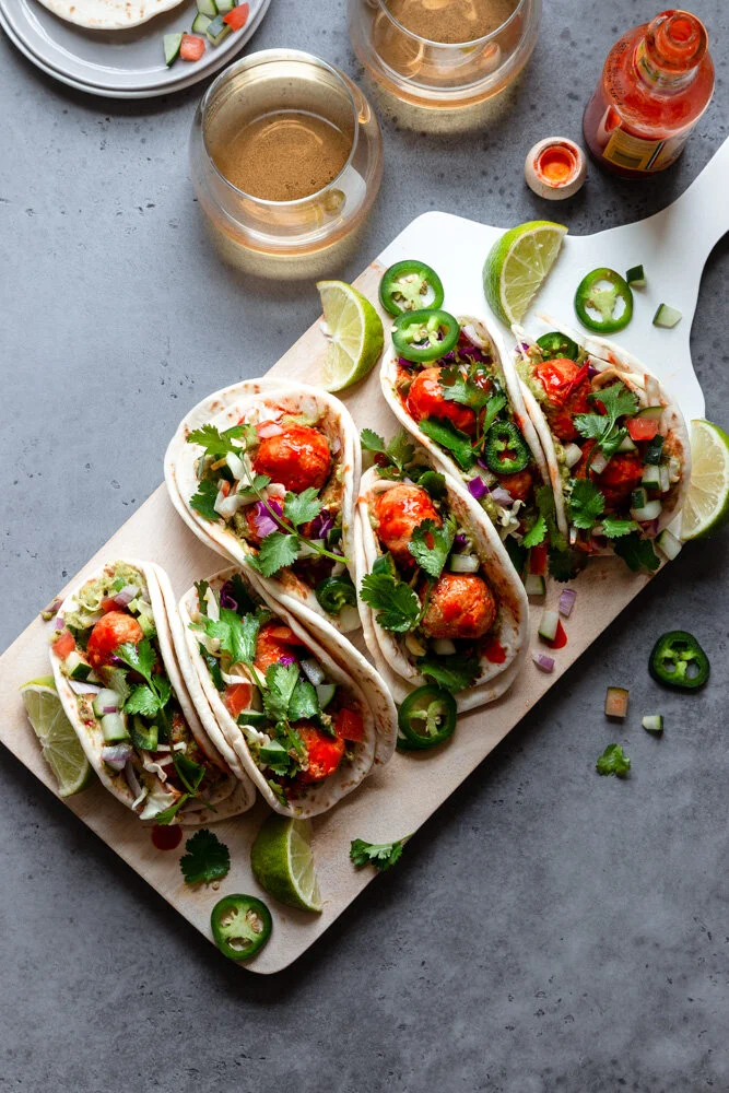 Chicken Mealball Tacos